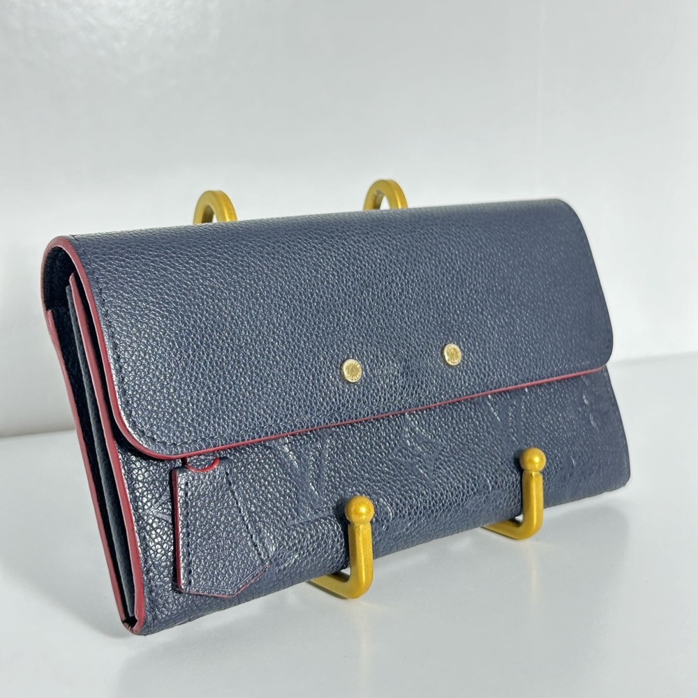 Louis Vuitton Empreinte Pont-Neuf Wallet Marine Rouge